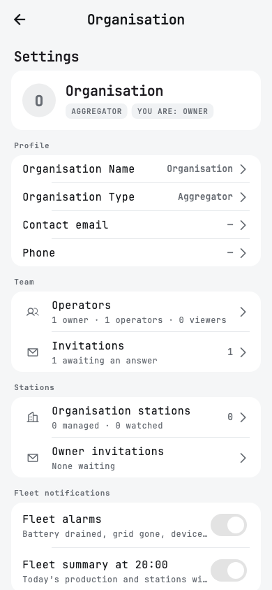 Organisation